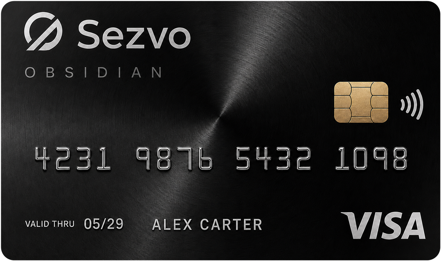 Sezvo Obsidian card